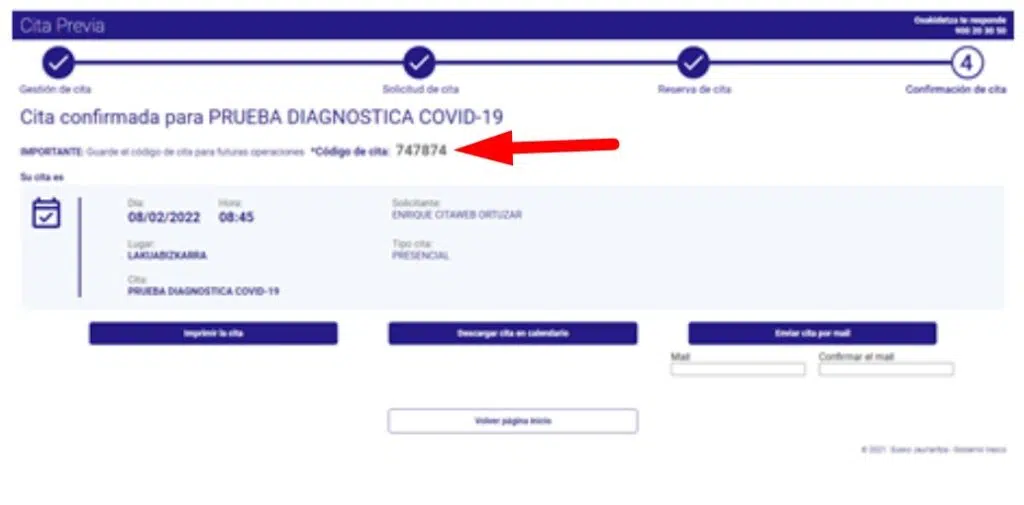 Cita Previa Osakidetza Codigo de la cita